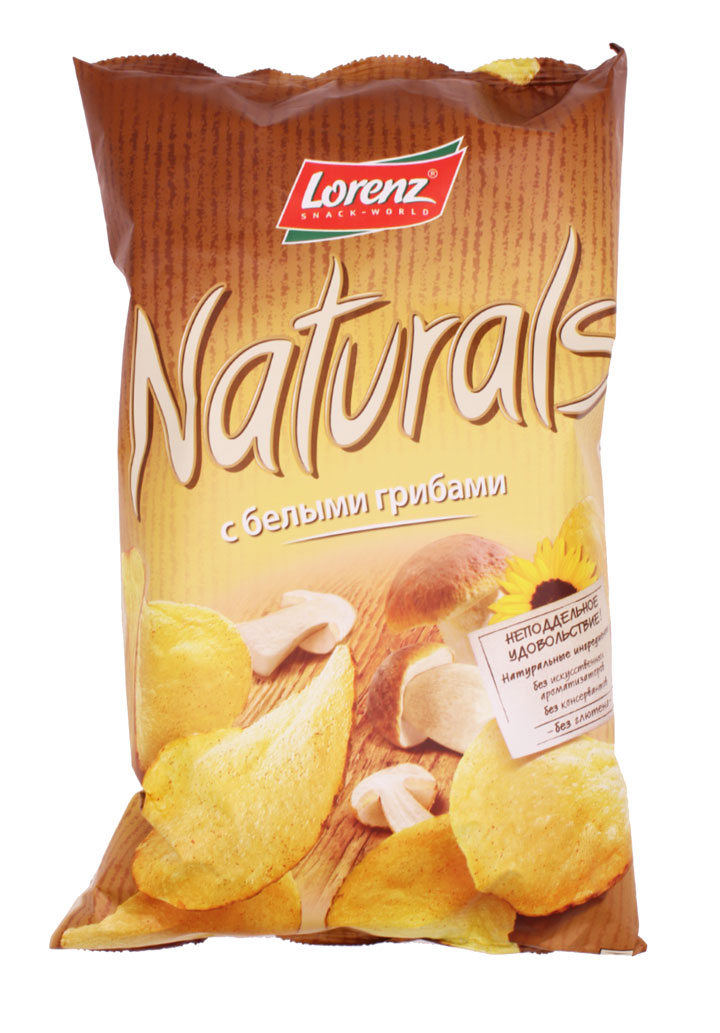 Натуралс чипсы с белыми грибами / Naturals (100гр.)