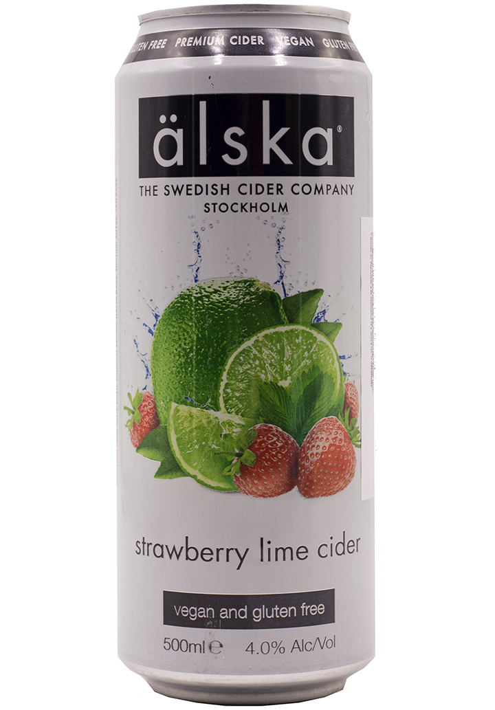 Альска Клубника и Лайм / Alska Strawberry and Lime (0,5л.*ж/б.)