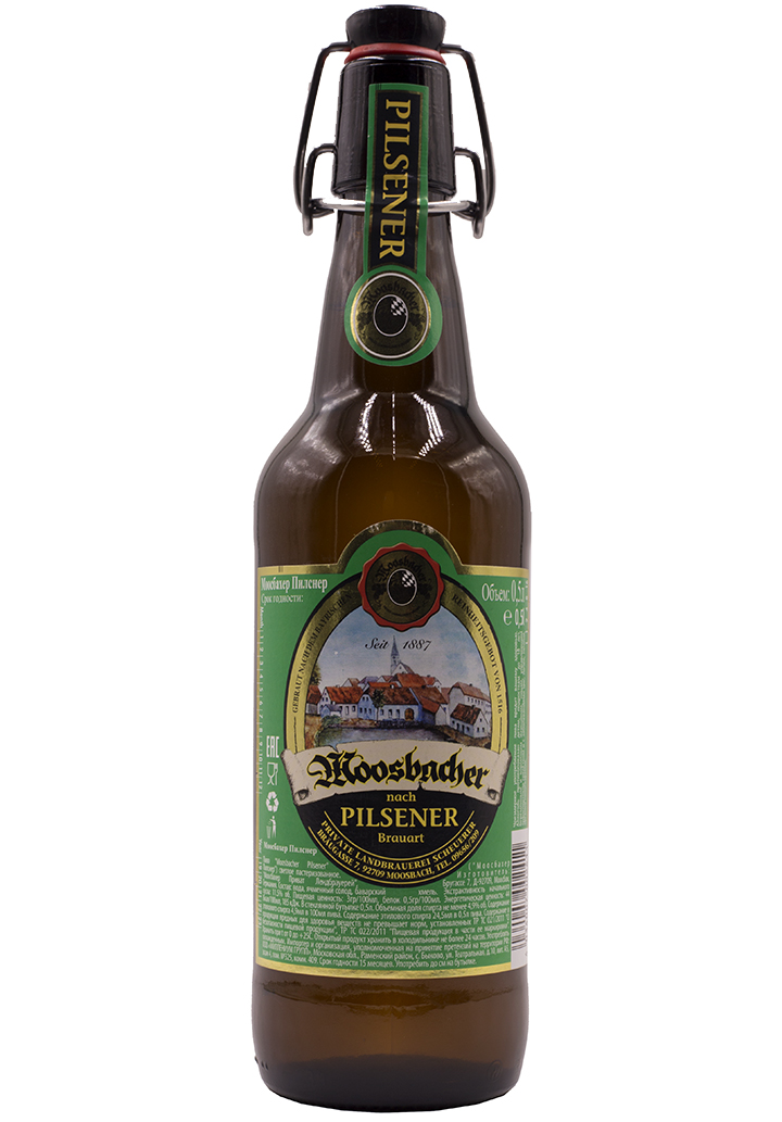 Моосбахер Пилснер / Moosbacher Pilsener (0,5л.*бут.)