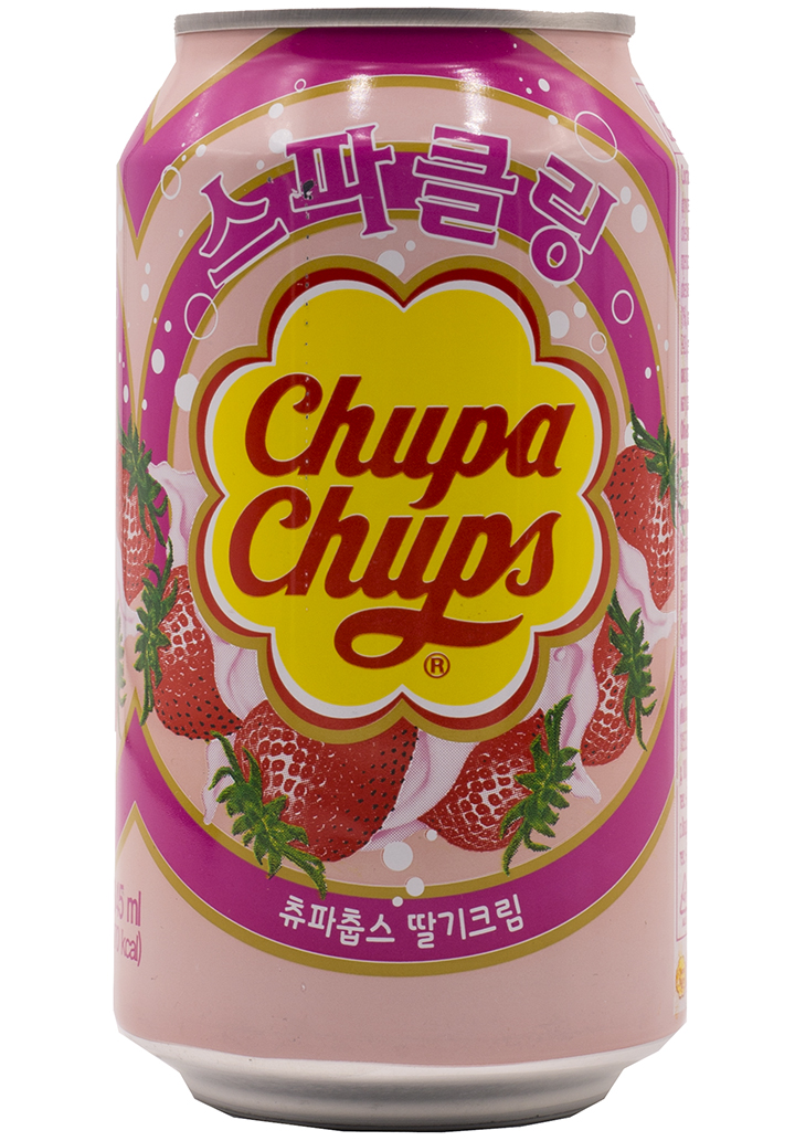 Спарклинг Чупа Чупс Клубника / Sparkling Chups Strawberry (0,345л.*ж/б.)