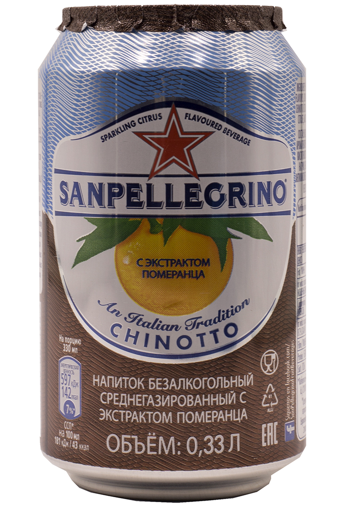 Сан Пеллегрино померанец / S.Pellegrino Chinotto (0,33л.*ж/б.)