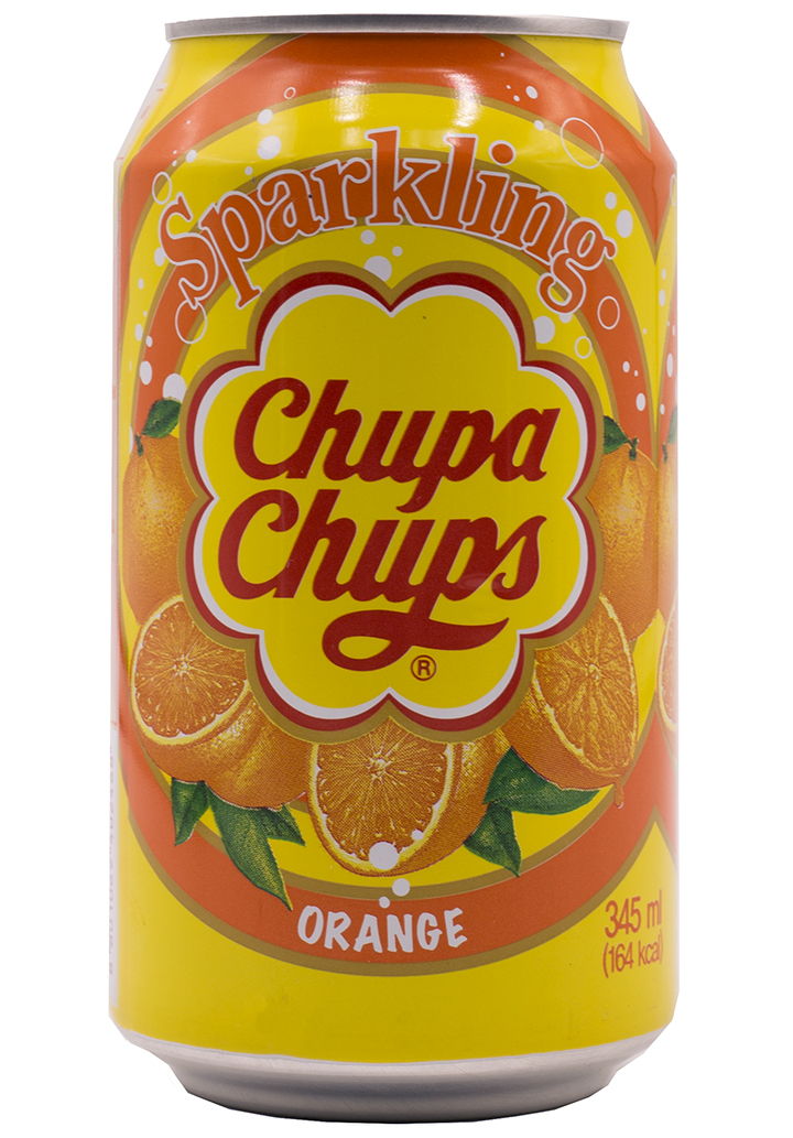 Спарклинг Чупа Чупс Апельсин / Sparkling Chupa Chups Orange (0,345л.*ж/б.)